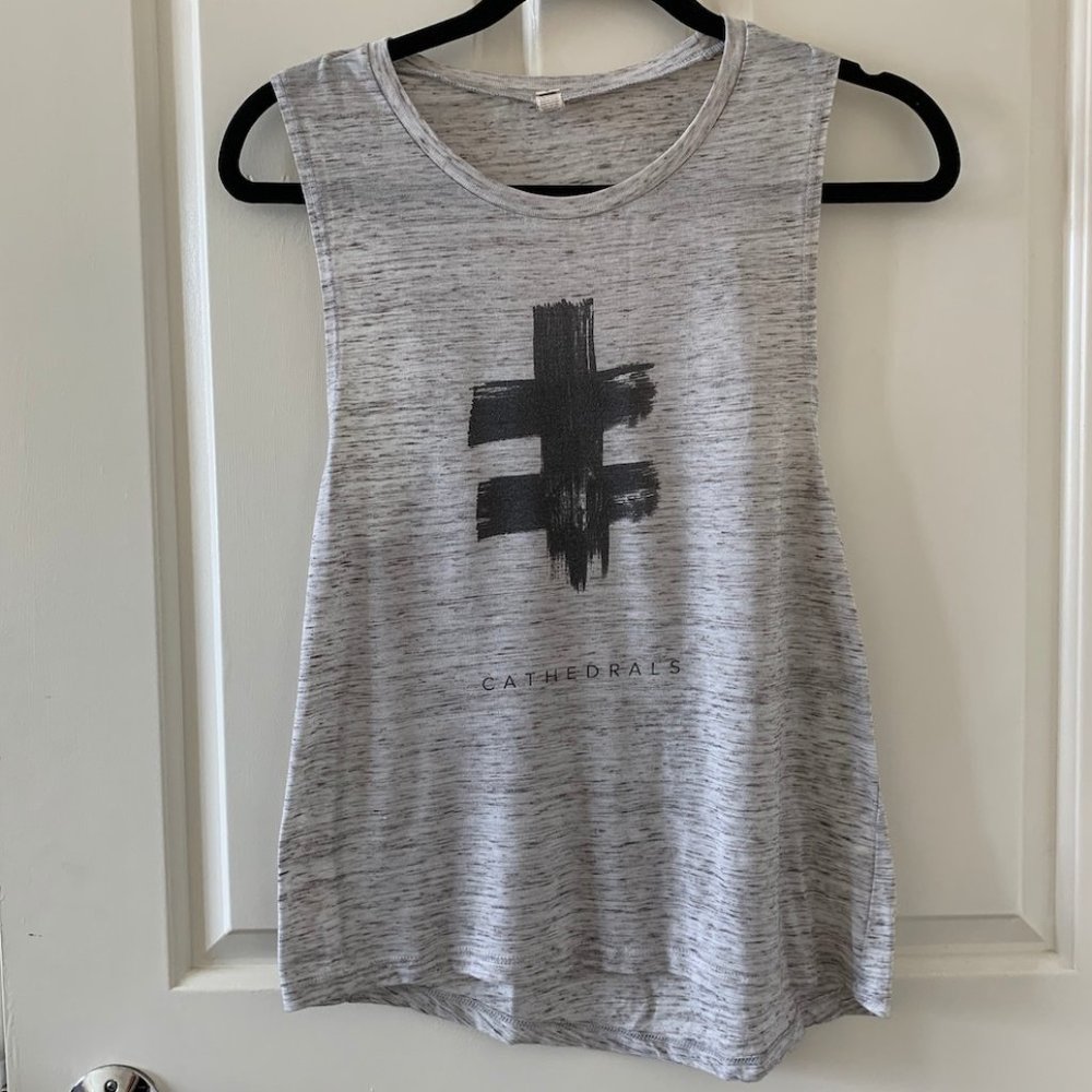 Cathedrals Heathered Gray Tank Top